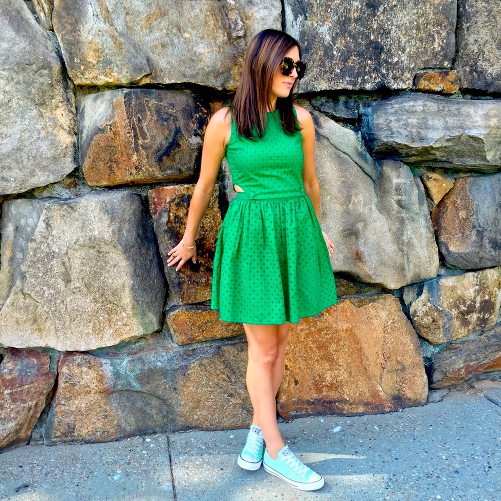Cutout Pinafore Dress